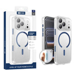 غطاء هاتف شفاف مطفي مقاوم للصدمات مغناطيسي من XDcase، لهواتف iPhone 17 Pro Max، iPhone 17 Pro، iPhone 17