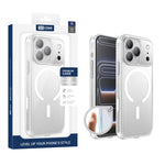 غطاء هاتف شفاف مطفي مقاوم للصدمات مغناطيسي من XDcase، لهواتف iPhone 17 Pro Max، iPhone 17 Pro، iPhone 17