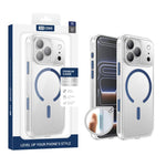 غطاء هاتف شفاف مطفي مقاوم للصدمات مغناطيسي من XDcase، لهواتف iPhone 17 Pro Max، iPhone 17 Pro، iPhone 17