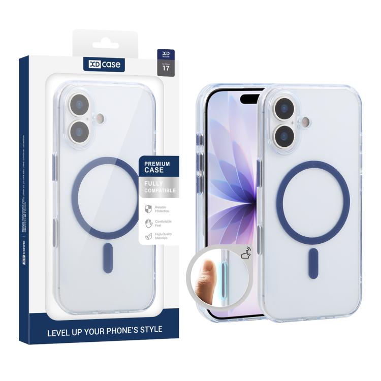 غطاء هاتف شفاف مطفي مقاوم للصدمات مغناطيسي من XDcase، لهواتف iPhone 17 Pro Max، iPhone 17 Pro، iPhone 17