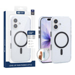 غطاء هاتف شفاف مطفي مقاوم للصدمات مغناطيسي من XDcase، لهواتف iPhone 17 Pro Max، iPhone 17 Pro، iPhone 17