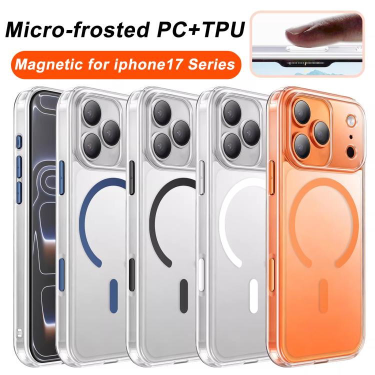 غطاء هاتف شفاف مطفي مقاوم للصدمات مغناطيسي من XDcase، لهواتف iPhone 17 Pro Max، iPhone 17 Pro، iPhone 17