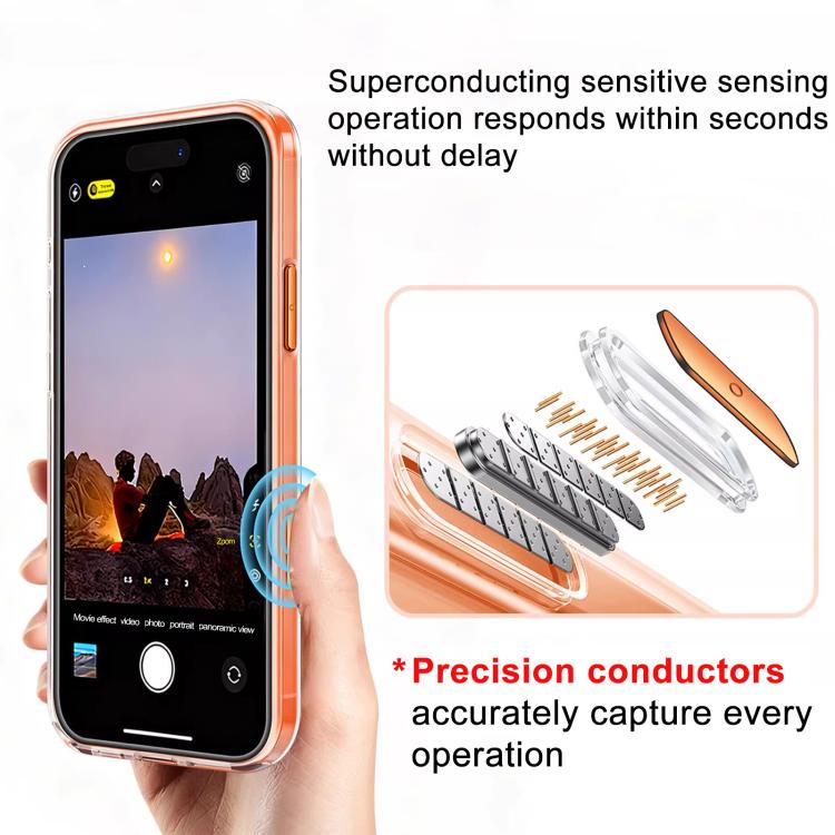 غطاء هاتف شفاف مطفي مقاوم للصدمات مغناطيسي من XDcase، لهواتف iPhone 17 Pro Max، iPhone 17 Pro، iPhone 17