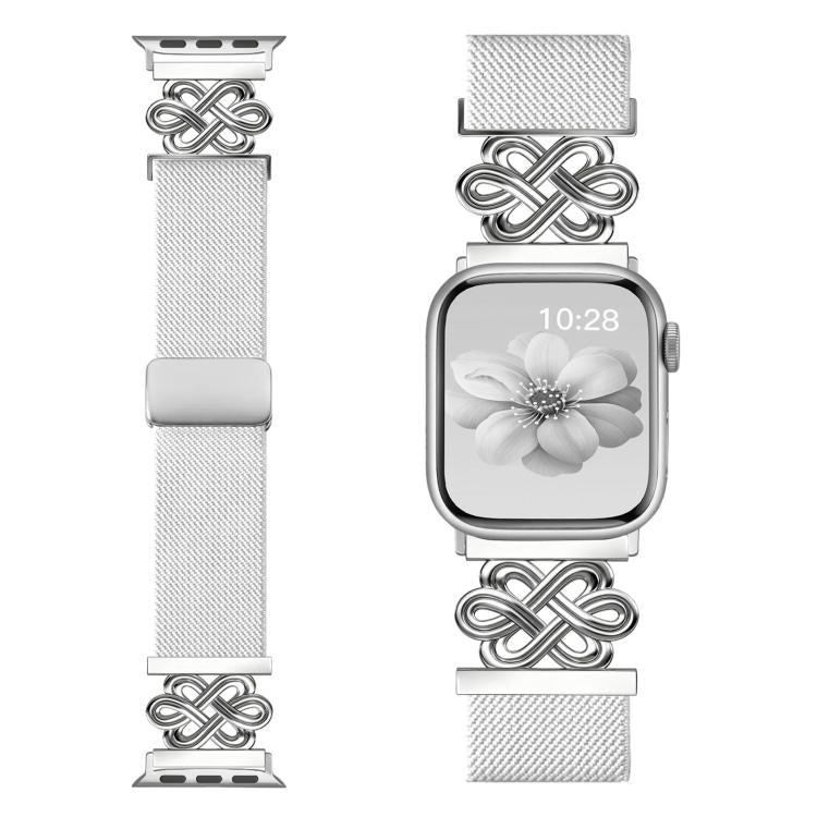 xDfind Chinese Knot Nylon Braided Magnetic Buckle Watch Band, For Apple Watch 42 / 44 / 45 / 46 / 49mm, For Apple Watch 38 / 40 / 41 / S11 42mm