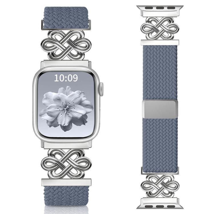 xDfind Chinese Knot Nylon Rainbow Braided Magnetic Buckle Watch Band, For Apple Watch 42 / 44 / 45 / 46 / 49mm, For Apple Watch 38 / 40 / 41 / S11 42mm