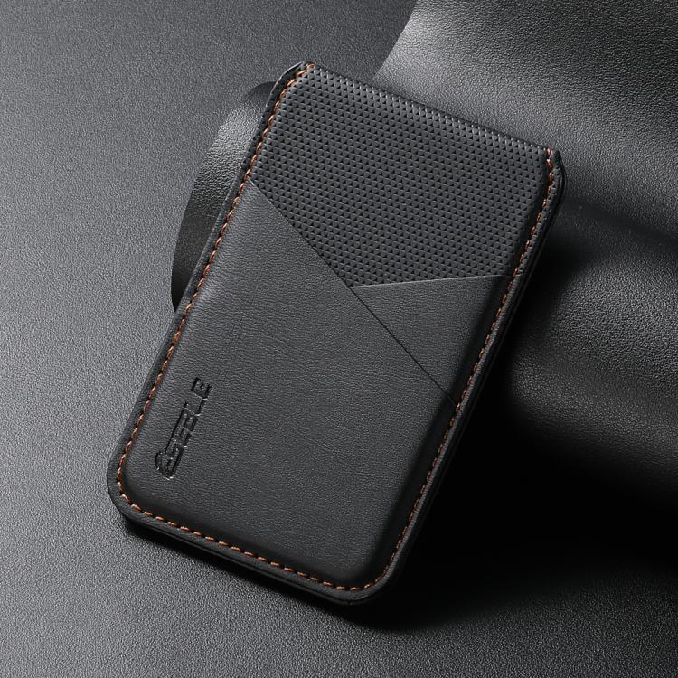 حامل بطاقات هاتف محمول مغناطيسي بنمط جلد صناعي ملون من ESEBLE مع حماية RFID