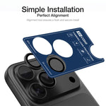 XDcase 5pcs AF + AR Hawkeye Camera Lens Protector with Alignment Tool, For iPhone 17 Pro Max, For iPhone 17 Pro