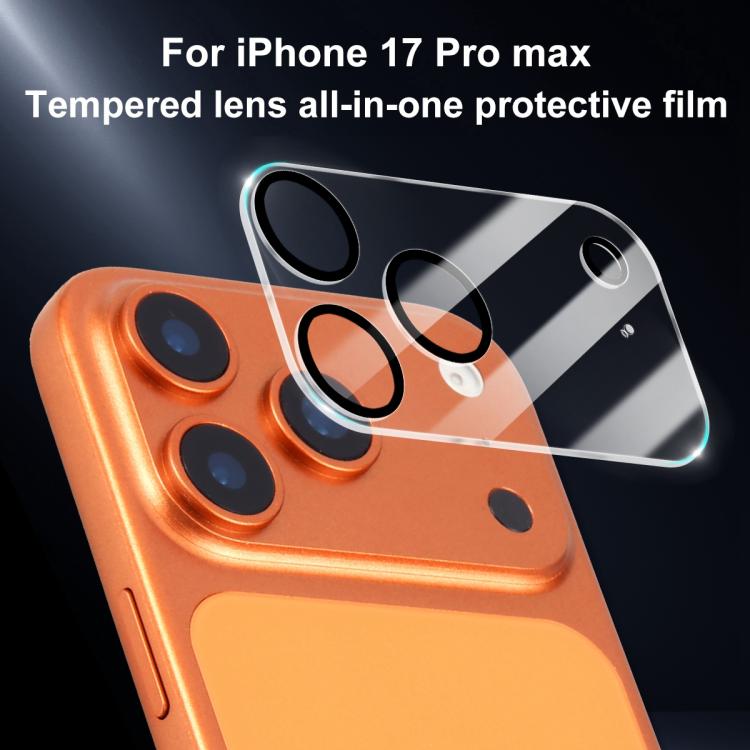 5 قطع من فيلم زجاج مقسى مدمج مطبوع بشاشة حريرية للكاميرا الخلفية من XDcase، لهواتف iPhone 17 Pro Max، iPhone 17 Pro، iPhone 17، iPhone Air