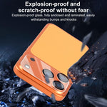 5 قطع من فيلم زجاج مقسى مدمج مطبوع بشاشة حريرية للكاميرا الخلفية من XDcase، لهواتف iPhone 17 Pro Max، iPhone 17 Pro، iPhone 17، iPhone Air