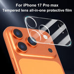 5 قطع من فيلم زجاج مقسى شفاف مدمج للكاميرا من XDcase، لهواتف iPhone 17 Pro Max، iPhone 17 Pro، iPhone 17، iPhone Air