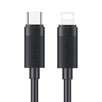 كابل شحن وبيانات سريع USAMS SJ781 U94 USB-C / Type-C إلى 8 دبابيس PD30W، 1 متر