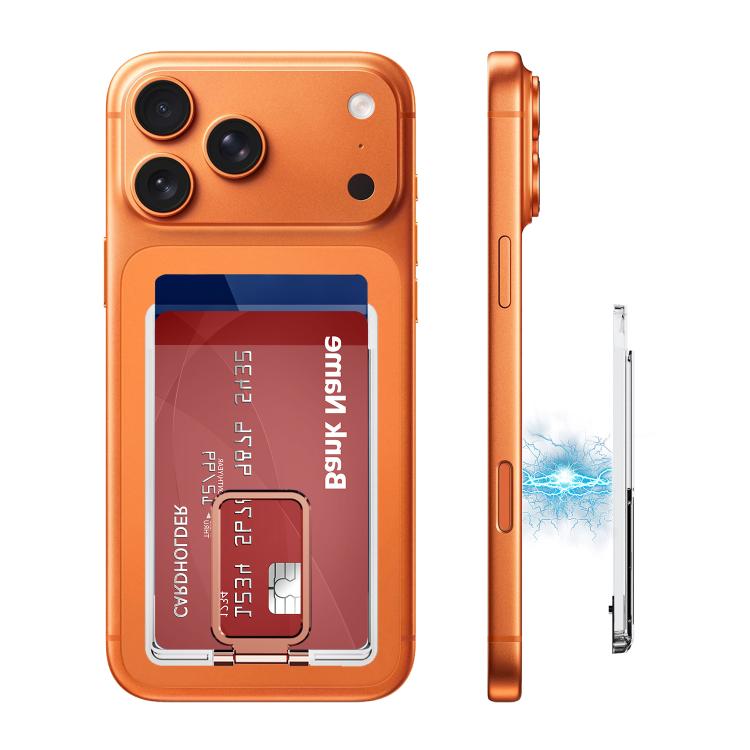 XDcase فتحة بطاقة خلفية مغناطيسية مع حامل لـ iPhone / Galaxy والمزيد
