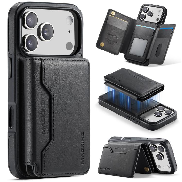 حافظة بطاقات MAGKING K3 Series MagSafe RFID K3 Pro قابلة للفصل لهواتف iPhone 17 Pro Max، iPhone 17 Pro، iPhone Air