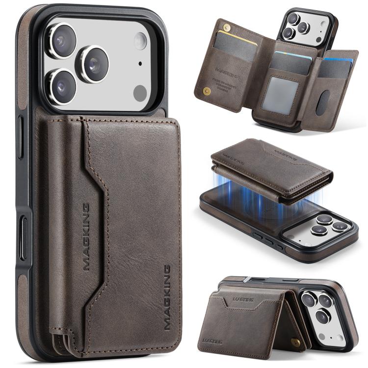 حافظة بطاقات MAGKING K3 Series MagSafe RFID K3 Pro قابلة للفصل لهواتف iPhone 17 Pro Max، iPhone 17 Pro، iPhone Air