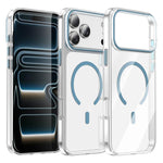 غطاء هاتف مغناطيسي شفاف من Kemeng PC، لهواتف iPhone 17 Pro Max، iPhone 17 Pro