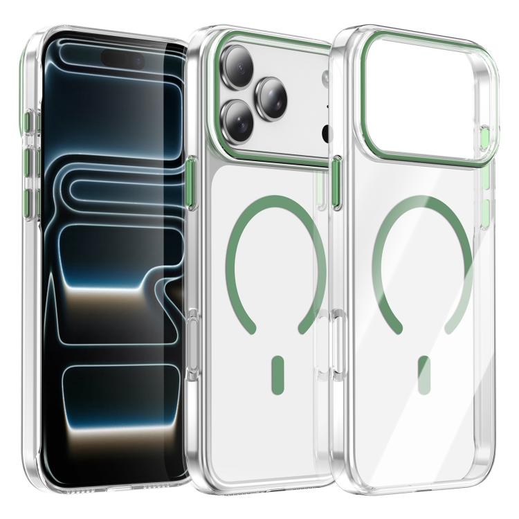 غطاء هاتف مغناطيسي شفاف من Kemeng PC، لهواتف iPhone 17 Pro Max، iPhone 17 Pro