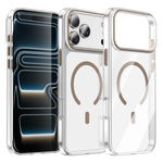 غطاء هاتف مغناطيسي شفاف من Kemeng PC، لهواتف iPhone 17 Pro Max، iPhone 17 Pro