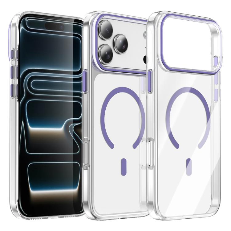 غطاء هاتف مغناطيسي شفاف من Kemeng PC، لهواتف iPhone 17 Pro Max، iPhone 17 Pro