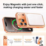 غطاء هاتف مغناطيسي هجين من PC مع TPU مطفي ومفتاح استشعار AI، لهواتف iPhone 17 Pro Max، iPhone 17 Pro، iPhone 17، iPhone Air، iPhone 16 Pro Max، iPhone 16 Pro، iPhone 16
