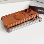 غطاء هاتف مغناطيسي مع حامل دوار 360 درجة بدون إطار معدني بلون Weasel الأصلي، لهواتف iPhone 17 Pro Max، iPhone 17 Pro