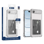 غطاء هاتف شفاف من XDcase مع فتحة بطاقة وثقوب دقيقة، لهاتف iPhone 17 Pro Max، iPhone 17 Pro، iPhone 17، iPhone Air