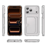 غطاء هاتف شفاف من XDcase مع فتحة بطاقة وثقوب دقيقة، لهاتف iPhone 17 Pro Max، iPhone 17 Pro، iPhone 17، iPhone Air