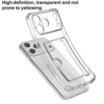 غطاء هاتف شفاف من XDcase مع فتحة بطاقة وثقوب دقيقة، لهاتف iPhone 17 Pro Max، iPhone 17 Pro، iPhone 17، iPhone Air