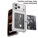 غطاء هاتف شفاف من XDcase مع فتحة بطاقة وثقوب دقيقة، لهاتف iPhone 17 Pro Max، iPhone 17 Pro، iPhone 17، iPhone Air