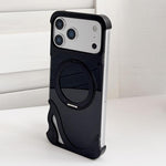 حامل هاتف دوّار 360 درجة بدون إطار معدني بلون دولفين الأصلي مع مغناطيس، لهاتف iPhone 17 Pro Max، iPhone 17 Pro