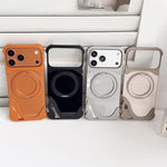 حامل هاتف دوّار 360 درجة بدون إطار معدني بلون دولفين الأصلي مع مغناطيس، لهاتف iPhone 17 Pro Max، iPhone 17 Pro