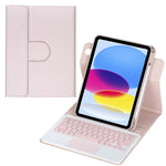 غطاء لوحي من الجلد مع لوحة مفاتيح بلوتوث دوارة 360 درجة مع لوحة لمس، لجهاز iPad Pro 11 2025 / 2024، لجهاز iPad 2025 / 2022، لجهاز iPad Air 11 2025 / iPad Pro 11 2022، لجهاز iPad 10.2 2021 / 2019 / iPad Air 3