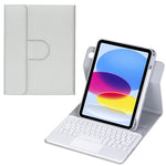 غطاء لوحي من الجلد مع لوحة مفاتيح بلوتوث دوارة 360 درجة مع لوحة لمس، لجهاز iPad Pro 11 2025 / 2024، لجهاز iPad 2025 / 2022، لجهاز iPad Air 11 2025 / iPad Pro 11 2022، لجهاز iPad 10.2 2021 / 2019 / iPad Air 3