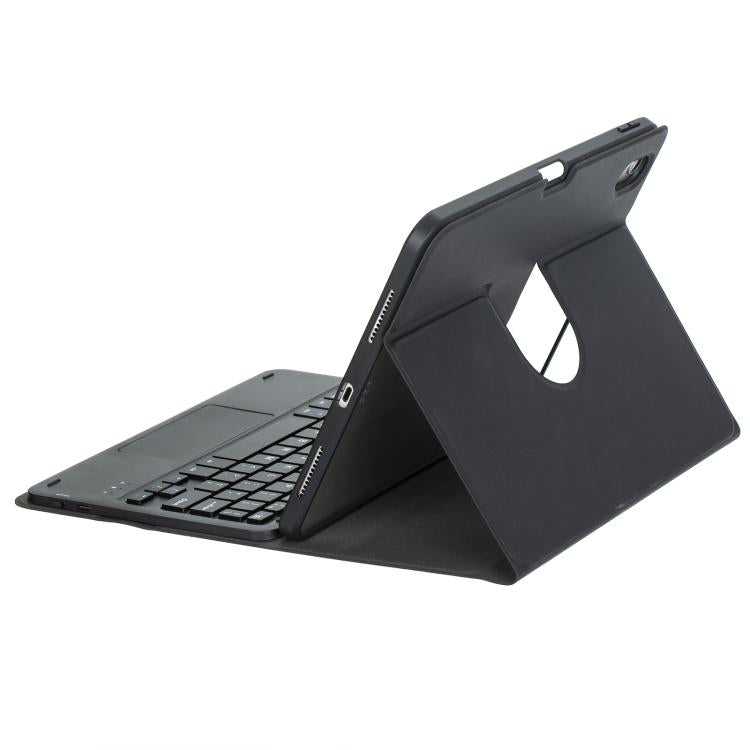 غطاء لوحي من الجلد مع لوحة مفاتيح بلوتوث دوارة 360 درجة مع لوحة لمس، لجهاز iPad Pro 11 2025 / 2024، لجهاز iPad 2025 / 2022، لجهاز iPad Air 11 2025 / iPad Pro 11 2022، لجهاز iPad 10.2 2021 / 2019 / iPad Air 3