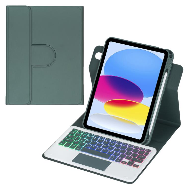 360-degree Rotation Backlight Bluetooth Keyboard Leather Tablet Case with Touchpad, For iPad Pro 11 2025 / 2024, For iPad 2025 / 2022, For iPad Air 11 2025 / iPad Pro 11 2022, For iPad 10.2 2021 / 2019 / iPad Air 3