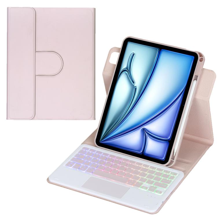 360-degree Rotation Backlight Bluetooth Keyboard Leather Tablet Case with Touchpad, For iPad Pro 11 2025 / 2024, For iPad 2025 / 2022, For iPad Air 11 2025 / iPad Pro 11 2022, For iPad 10.2 2021 / 2019 / iPad Air 3