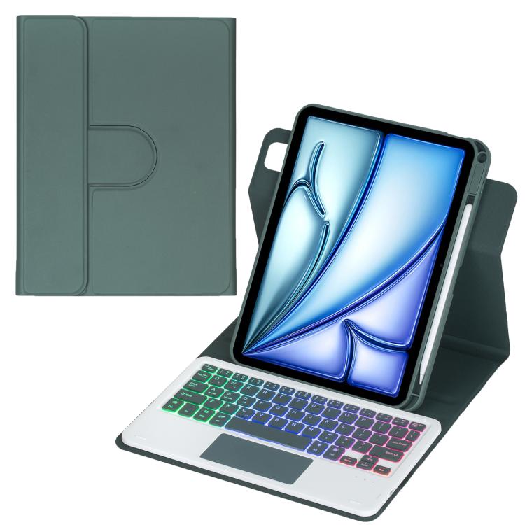 360-degree Rotation Backlight Bluetooth Keyboard Leather Tablet Case with Touchpad, For iPad Pro 11 2025 / 2024, For iPad 2025 / 2022, For iPad Air 11 2025 / iPad Pro 11 2022, For iPad 10.2 2021 / 2019 / iPad Air 3