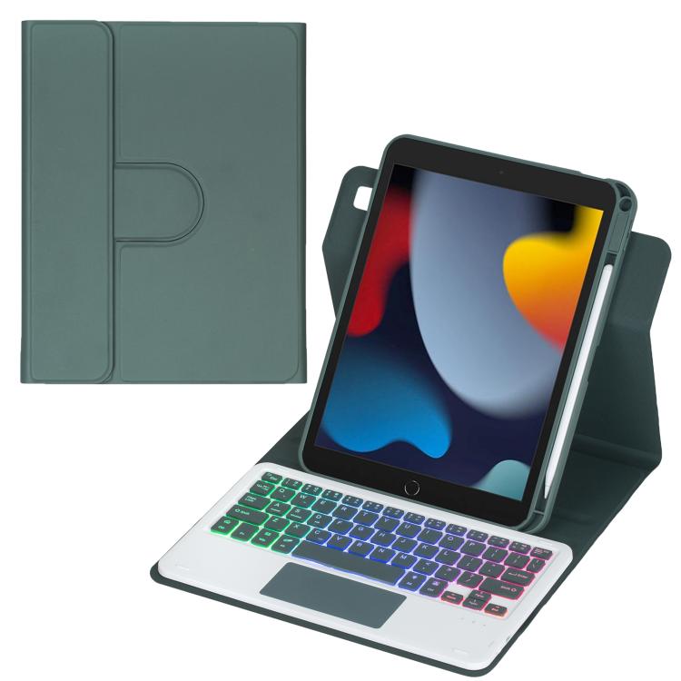 360-degree Rotation Backlight Bluetooth Keyboard Leather Tablet Case with Touchpad, For iPad Pro 11 2025 / 2024, For iPad 2025 / 2022, For iPad Air 11 2025 / iPad Pro 11 2022, For iPad 10.2 2021 / 2019 / iPad Air 3