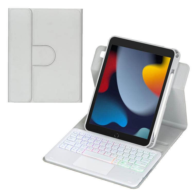 360-degree Rotation Backlight Bluetooth Keyboard Leather Tablet Case with Touchpad, For iPad Pro 11 2025 / 2024, For iPad 2025 / 2022, For iPad Air 11 2025 / iPad Pro 11 2022, For iPad 10.2 2021 / 2019 / iPad Air 3