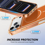 غطاء هاتف مغناطيسي هجين من PC وTPU بلون Color Shield، لهاتف iPhone 17 Pro Max، iPhone 17 Pro