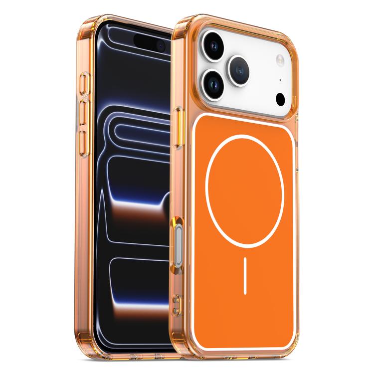 غطاء هاتف مغناطيسي هجين من PC وTPU بلون Color Shield، لهاتف iPhone 17 Pro Max، iPhone 17 Pro