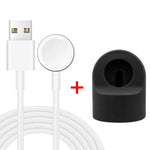 xDfind لحامل شحن ساعة آبل الذكية من السيليكون ومجموعة شاحن USB، سيليكون + USB (أبيض)، سيليكون + USB (أسود)