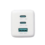 شاحن JOYROOM JR-TG10 بقوة 65W GaN مع منفذي Type-C ومنفذ USB 3، مع كابل Type-C إلى Type-C، قابس الاتحاد الأوروبي، قابس المملكة المتحدة