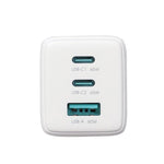 شاحن JOYROOM JR-TG10 بقوة 65 واط GaN مع منفذي Type-C ومنفذ USB 3، مع كابل Type-C إلى 8 بن، قابس المملكة المتحدة