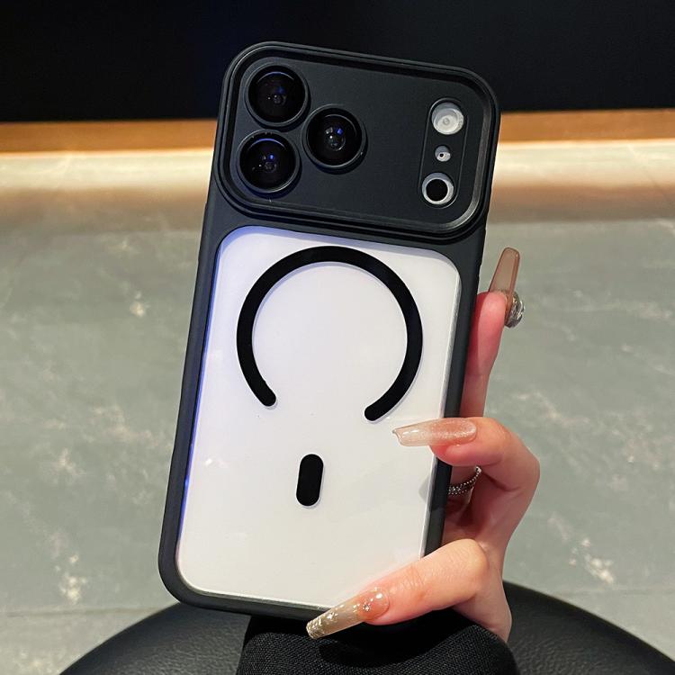 غطاء هاتف شفاف مع تغطية كاملة للكاميرا ومغناطيس مطلي بالكهرباء، لهاتف iPhone 17 Pro Max، iPhone 17 Pro