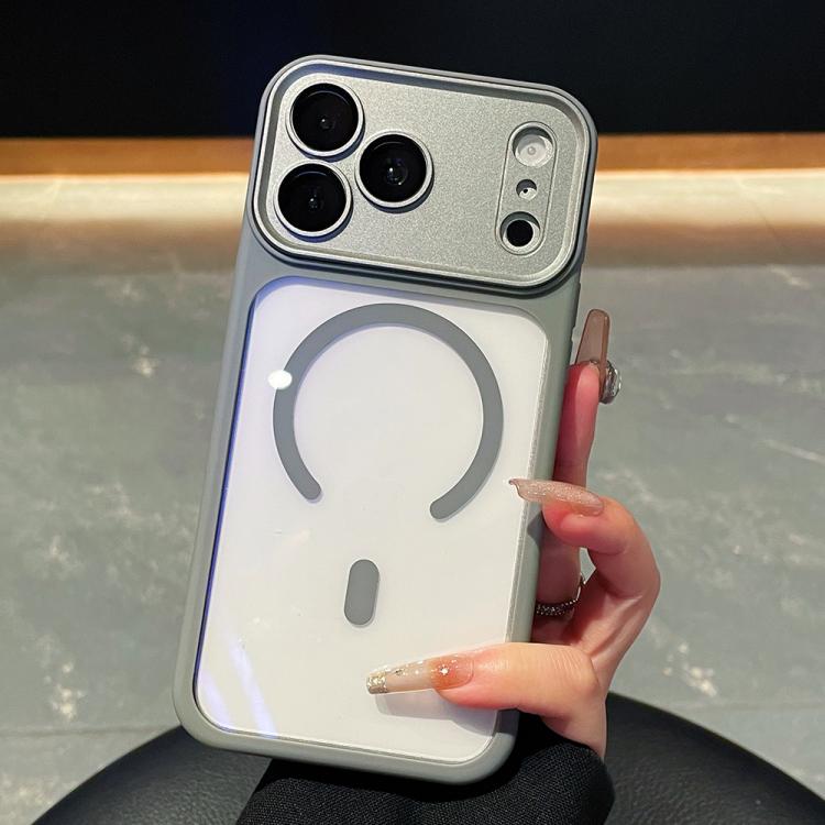 غطاء هاتف شفاف مع تغطية كاملة للكاميرا ومغناطيس مطلي بالكهرباء، لهاتف iPhone 17 Pro Max، iPhone 17 Pro