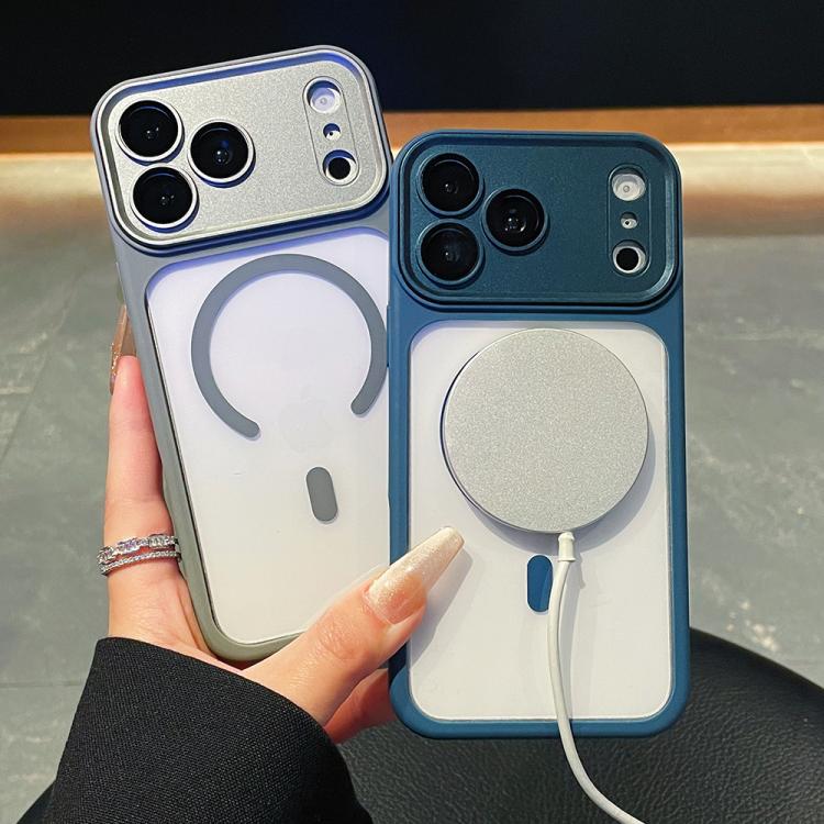غطاء هاتف شفاف مع تغطية كاملة للكاميرا ومغناطيس مطلي بالكهرباء، لهاتف iPhone 17 Pro Max، iPhone 17 Pro