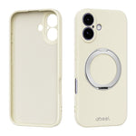 غطاء هاتف من السيليكون السائل المغناطيسي صديق البشرة مع حامل من ABEEL، لهاتف iPhone 17 Pro Max، iPhone 17 Pro، iPhone 17، iPhone 16 Pro Max، iPhone 16 Pro، iPhone 16