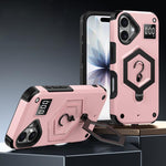 غطاء هاتف مع حامل مغناطيسي على شكل درع سداسي الوزن، لهواتف iPhone 17 Pro Max، iPhone 17 Pro، iPhone 17، iPhone Air، iPhone 16 Pro Max، iPhone 16 Pro