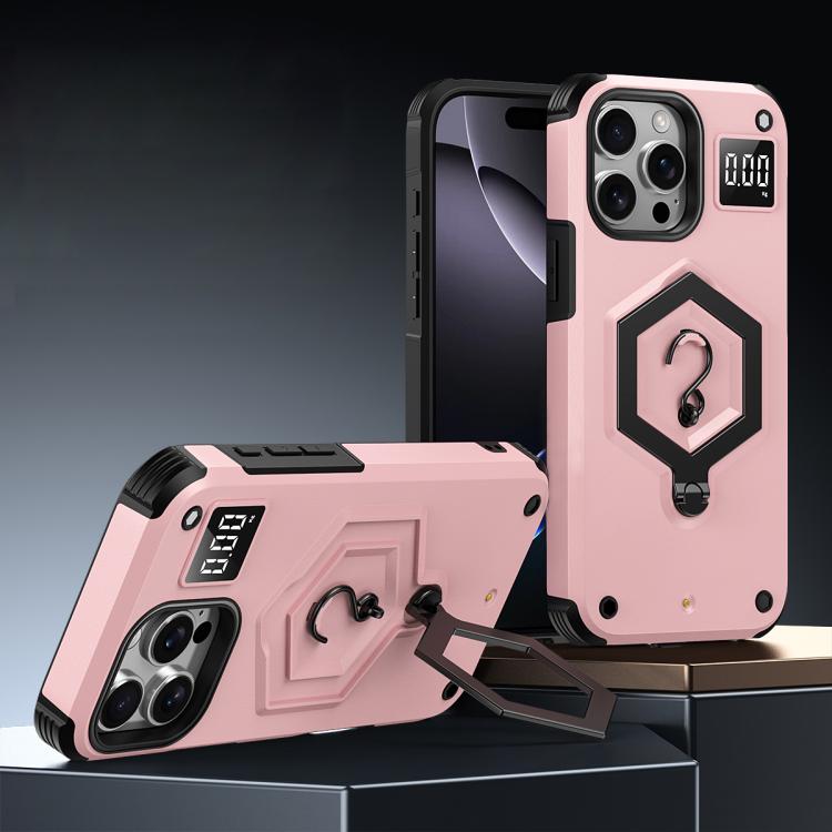 حافظة هاتف بمقياس وزن مغناطيسي بدرع سداسي، لهواتف iPhone 16، iPhone 15 Pro Max، iPhone 15 Pro، iPhone 15 Plus، iPhone 15، iPhone 14 Plus