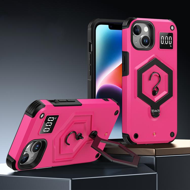 حافظة هاتف بمقياس وزن مغناطيسي بدرع سداسي، لهواتف iPhone 16، iPhone 15 Pro Max، iPhone 15 Pro، iPhone 15 Plus، iPhone 15، iPhone 14 Plus